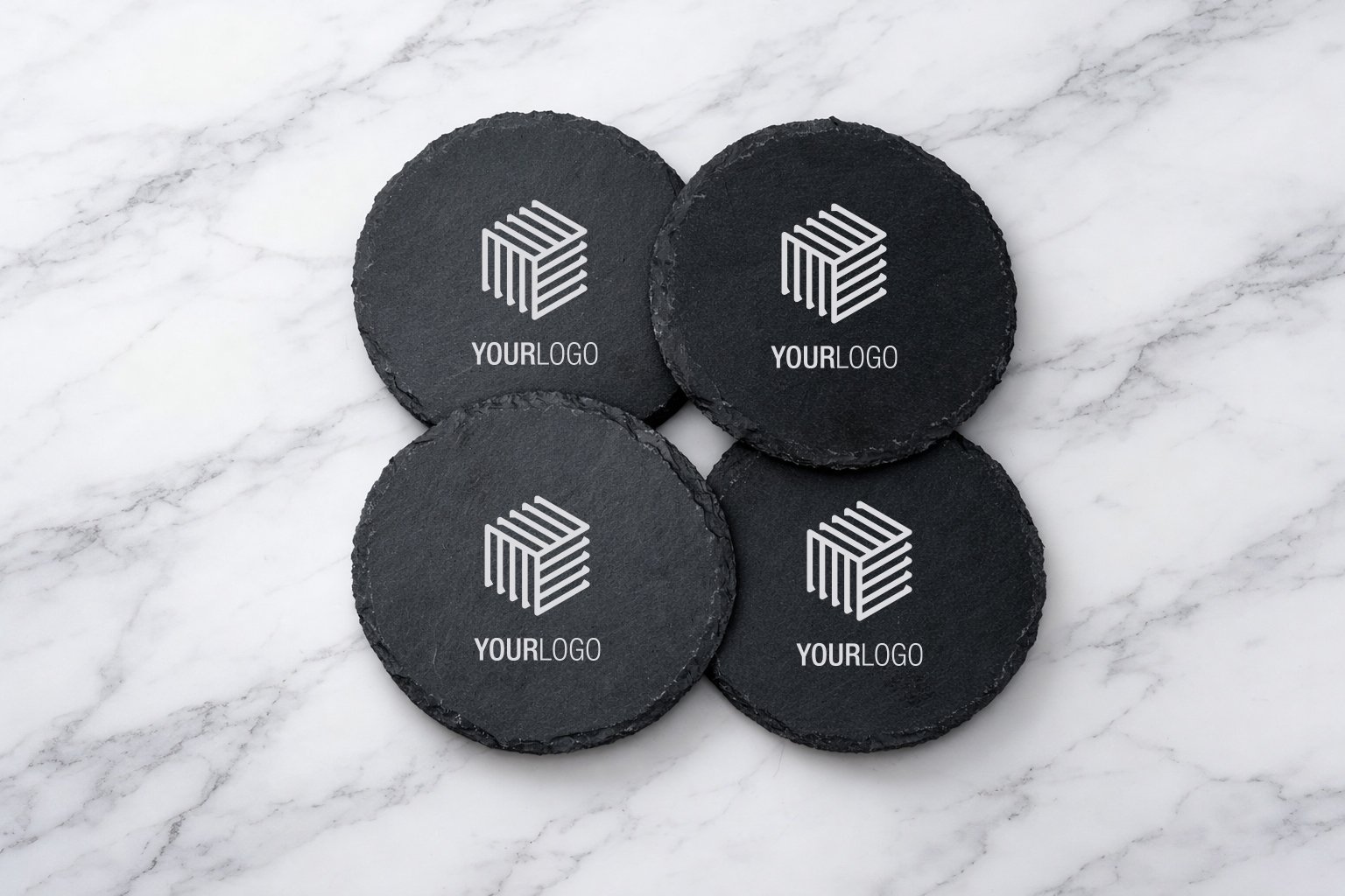 black coasters